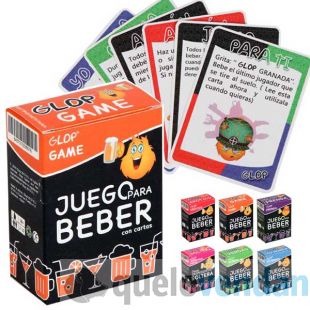 Glop 500 Cartas - Posiblemente el Mejor Juegos de Mesa para Beber - Juegos  para Beber - Juegos de Cartas para Fiestas - Juegos de Mesa - Regalos