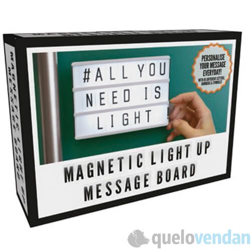 Caja magnética con luz para dejar mensajes personalizados