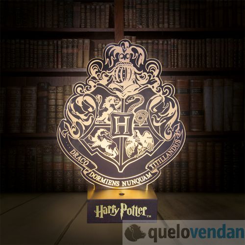 Lámpara ambiental escudo Hogwarts: Harry Potter