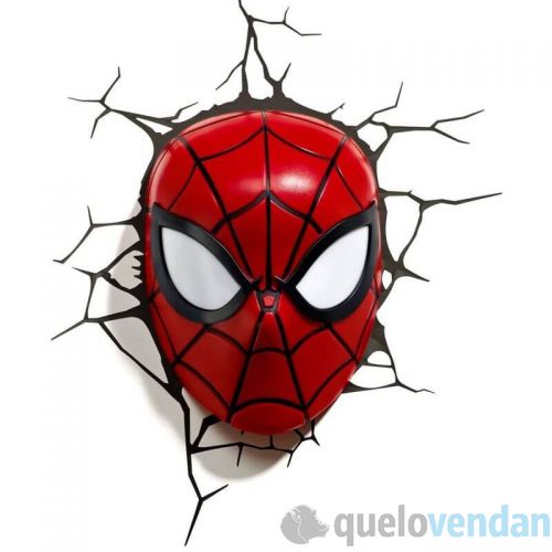 Lámpara ambiental Spiderman en 3D, de pared - Quelovendan