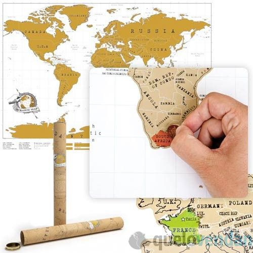 Mapa del Mundo para Rascar