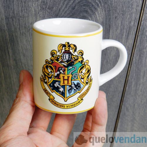 Mini Taza Harry Potter Hogwarts escudo