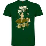 Camiseta Einstein "Human Stupidity is Infinite"