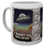 Taza Rick and Morty, I Want to Believe