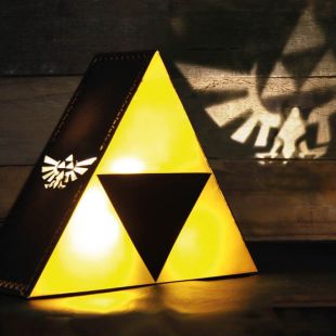 Lámpara Zelda Trifuerza proyector emblema Hyrule