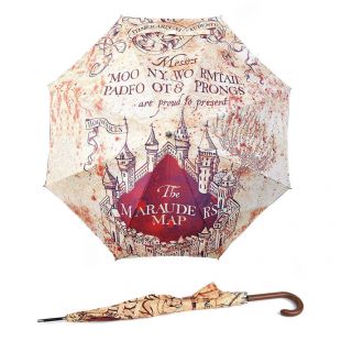 Paraguas estilo clásico Mapa del Merodeador, de Harry Potter