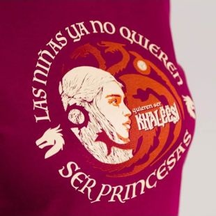 Camiseta Mujer, Las niñas ya no quieren ser princesas. Quieren ser Khaleesi.
